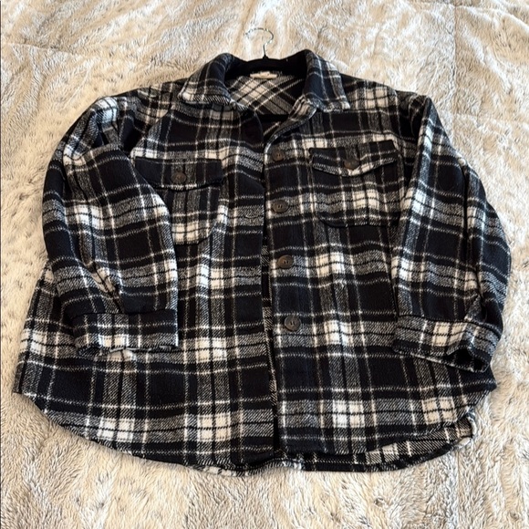 Fashion Nova vintage inspired Black and White Plaid Jacket - Picture 1 of 2